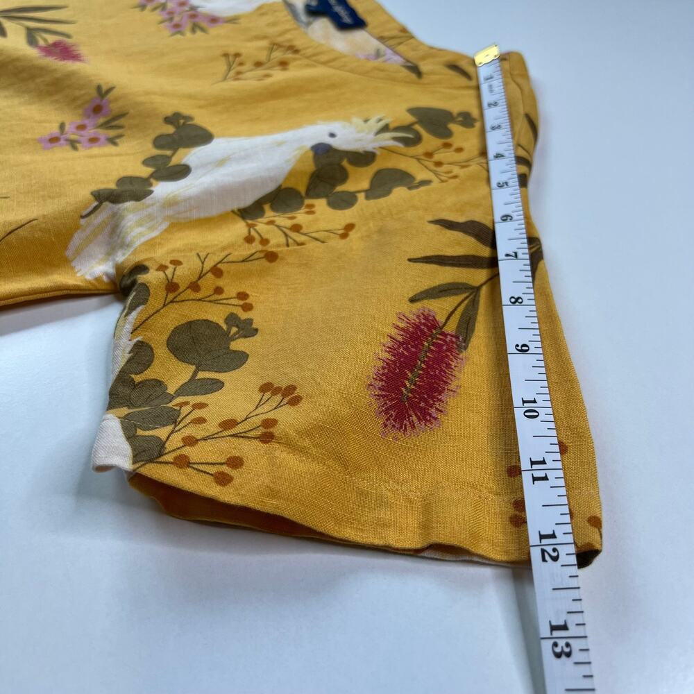 Princess Highway Womens Top Parrot Floral Novelty Print Boxy Short Sleeve Size 6 - Picture 11 of 14